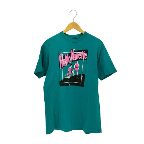 ヘインズ Hanes 90s USA製 NoNoNanette プリント シングルステッチ クルーネック S/S Tシャツ メンズ import:L